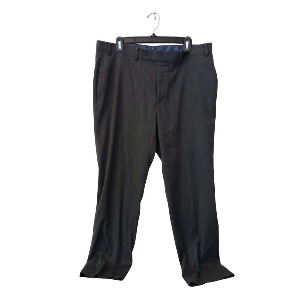 Lauren Ralph Lauren Mens Charcoal Gray Dress Pants 36W x 30L Flat Front Stretch - Picture 1 of 11